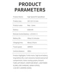 Product parameters for High Speed 2.4 Ghz Electric Turbojet Remote Controlled Racing Boat With Led Lights Hits Killer Speeds Up To Thirty Km Per Hour Large Waterproof Design Perfect For Adults And Teens As An Awesome Gift