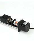 Custom Precision Electric Linear Guide Rail Cross Actuator System With 57 Stepper Motor Ball Screw Motion Module RDT300 Clamp Built For Boss Level Precision CNC Automation And Smooth Stable Travel, black aluminum