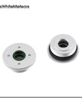 Two Pack Easy Bolt On Screw Trim Cylinder End Kit Replacement For Outboard 55-90HP Marine Grade Steel, OE Precise Fit To Stop Wobble, Leaks And Corrosion, Direct Fit, Saltwater Ready, two silver trim cylinder ends