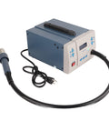 1200W Hot Air Rework Station With 3 Memory Channels For PCB Soldering, Adjustable Air Volume, Brushless Fan, Fast Heating shown from side