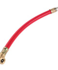 Sick Looking Red Rubber Air Pump Hose Works With Motorcycle And Electric Bike Single Head Tire Inflator With Copper Fittings For Fast Pumping Air And Easy Operation For All Your Tire Repair Needs Right Now, red rubber hose with copper fittings