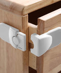 Adhesive Baby Cabinet Lock For Cabinets And Drawers Safe Latch For Fridge And Washing Machine Easy Install White 8 By 4 Cm