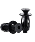 Petal Expansion Rivet Kit For License Plates And Thin Metal Panels M4 To M8 Carbon Steel With Galvanized Finish Black Nut Only M4x16