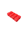 3D Printed Infinity Cube Stress Relief Toy For Focus And Fun A Pocket Sized Red Fidget With Smooth Folding Action displayed on white background