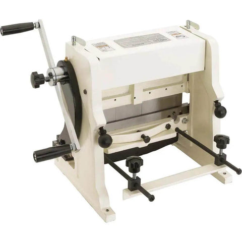 3-In-1 Sheet Metal Machine 12 Inch Capacity for breaking, shearing, slip rolling up to 22 gauge mild steel, 1-1/2 inch roll diameter