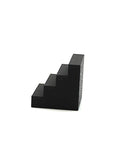 Get Your Work Locked Down Tight With These 10 Pcs 4 Step Clamp Blocks Perfect As CNC Spacer For Hold Down Clamps Super Durable And Precision 3D Printed Gear You Need To Crush Any Project. Black 3D printed clamp step block with four tiers.