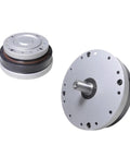 Rugged 30 Arc Second Precision Harmonic Drive Reducer with tough input shaft for heavy duty machines.