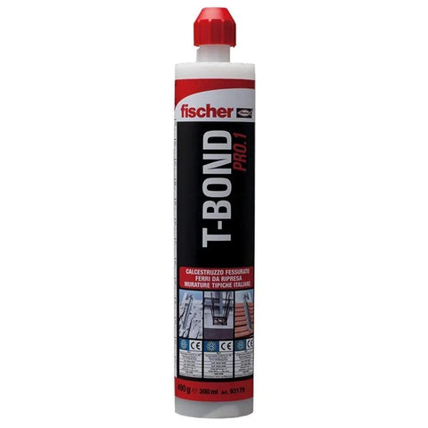 Chemical Anchor T Bond Pro 1 300 Ml Injection Resin for cracked and non-cracked concrete and masonry in wet holes.