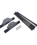 Retractable Folding Table Legs For Camping And Outdoor Dining Heavy Duty Metal Black Support With Stable Nylon Connector