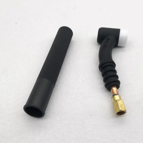Flexible Tig Welding Torch Head 17f 150 Amp, Air Cooled Replacement Part with bendable angles, metal and plastic build