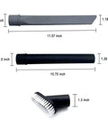 Vacuum Attachment Kit With Crevice Tool Wand And Dust Brush For Crosswave Pet Models measurements displayed