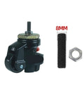 Hardcore Heavy Duty Leveling Casters Four Pack Industrial Support Roller Wheels With Adjustable Threaded Base For Solid Machinery Setup And Smooth Rolling On Any Shop Floor showing 8mm threaded base and caster detail.