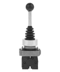 Two Position Momentary Joystick Switch With Two Normally Open Contacts, spring return, 22mm mounting hole, voltage range 0-380V AC.