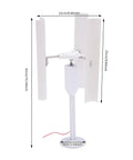 Vertical Wind Turbine Generator Kit 12V 3-Phase Permanent Magnet Generator 3 Blade Windmill Charger for home farm RVs