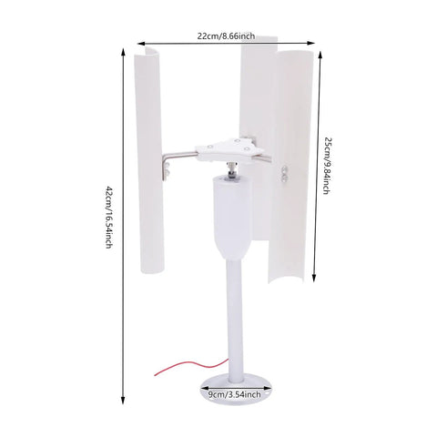 Vertical Wind Turbine Generator Kit 12V 3-Phase Permanent Magnet Generator 3 Blade Windmill Charger for home farm RVs