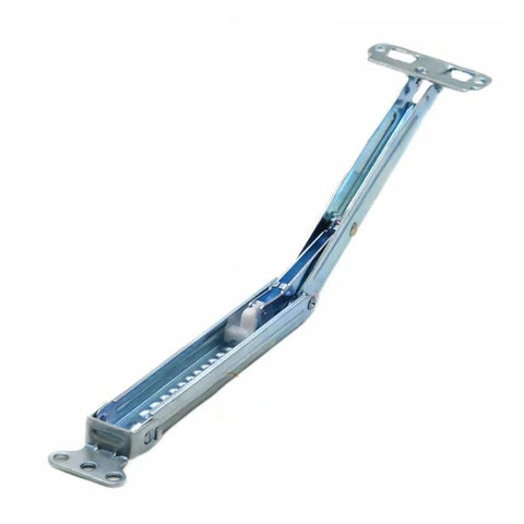 Two Pack Desktop Adjuster Brackets For Lifting Painting Tables, metal hinge component with hydraulic buffer, on white background
