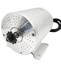 1000W Brushless DC Motor Kit With 36V 3100 RPM Output 27.7A Speed Controller And Throttle Grip For Go Karts E Bikes Electric Scooters And Motorcycles Beefed Up Power, white cylindrical motor with sprocket detail