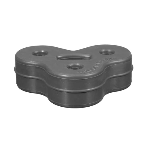 High Performance 11mm Triple Hole Muffler Exhaust Hanger Rubber Bushing Mount Bracket For Land Rover Xf And Xj Models Fits 2008 To 2018 Black Replacement Kit top view