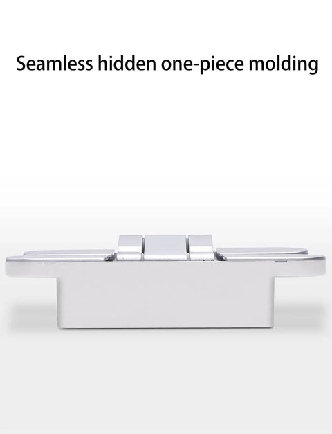 Dead Quiet Concealed Door Hinges 2 Pack Crafted From Sturdy Zinc Alloy delivering smooth alignment shown in one-piece molding view.
