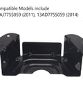 Black Deck Belt Cover For 42 Inch And 46 Inch Lawn Mower Decks Replacement Part 78306424A0637 Fits MTD Craftsman Troy Bilt Yard Man Spindle Pulley Guard Belt Guard Cover Built Tough, black steel cover