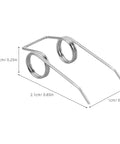Premium Stainless Steel Kettle Lid Repair Kit With Double Torsion Springs For Secure Lids That Never Stick Or Slip Off Your Water Boiler, 2.1cm
