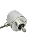 Front view of 12-Bit Multi-Turn Absolute Rotary Encoder With 64 256 4096 Turns, RS485 And 0-10V Dual Output, 64 Laps, Rock-Solid Precision.