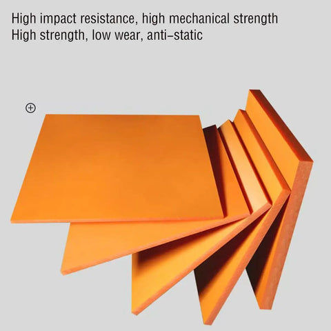 Red Phenolic Resin Sheet 0.5mm Thick 100x150mm Insulation Sheet For ICT IET Test Fixtures Machining Ready 5 Pack Pro Grade Durable Phenolic Plastic Board For DIY And Industrial Projects, orange stacked sheets