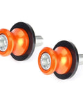 Two Pack 10mm M10x1.25 Motorcycle Swing Arm Sliders Spools CNC Swing Arm Stand Screw For FZR1000 FZR600 FZR400 Kawasaki, orange