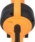 Cordless Electric Drain Auger And Plumbing Snake For Nasty Hair Clogs Kicks Blockages To The Curb Clears Bathroom Pipes showing orange and black design.