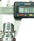 Digital caliper measuring Three Eighths Inch Hydraulic Quick Disconnect Coupler Dust Plug And Cap Set 12 Pack Heavy Duty Beefed Up Replacement For John Deere M137064 M137065 M137066 M137067 W42990 W42991 W42992 W42993 Tear Proof Design OEM Upgrade Lifetime Warranty