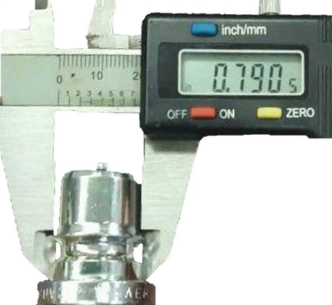 Digital caliper measuring Three Eighths Inch Hydraulic Quick Disconnect Coupler Dust Plug And Cap Set 12 Pack Heavy Duty Beefed Up Replacement For John Deere M137064 M137065 M137066 M137067 W42990 W42991 W42992 W42993 Tear Proof Design OEM Upgrade Lifetime Warranty