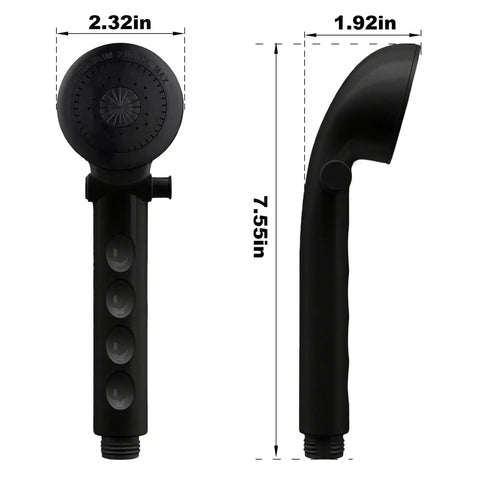 Badass Non Metallic Rv Shower Head And Hose Kit Featuring Zero Hassle Setup For Standard Two Hole Four Inch Valves Sleek Black Design Makes Outdoor Rinsing And Road Trip Showers An Absolute Breeze