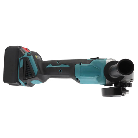 Pro Level Brushless Angle Polisher With Comfort Grip Handle And Quick Charge Battery For Spotless Metal And Wood Refinishing side view showing lightweight design.