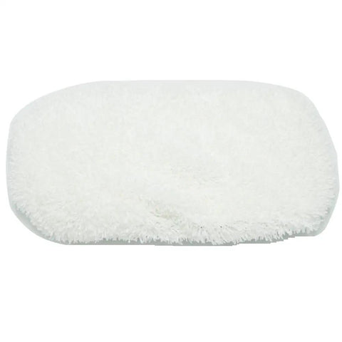White soft microfiber pad from Steam Mop Refill Pads For Symphony Series Heavy Duty Microfiber Pads And Soft Microfiber Pads For Sticky Messes Pack Of 6.