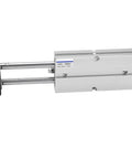 Double Rod Pneumatic Air Cylinder 20mm Bore 75mm Stroke Aluminum Alloy Double Acting Built Tough With Hard Oxidation Treatment