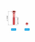 Orange 1 Inch Skateboard Hardware Kit With 8 Carbon Steel Screws And Nuts For Truck Mounting Cruiser Skateboard Hardware Set