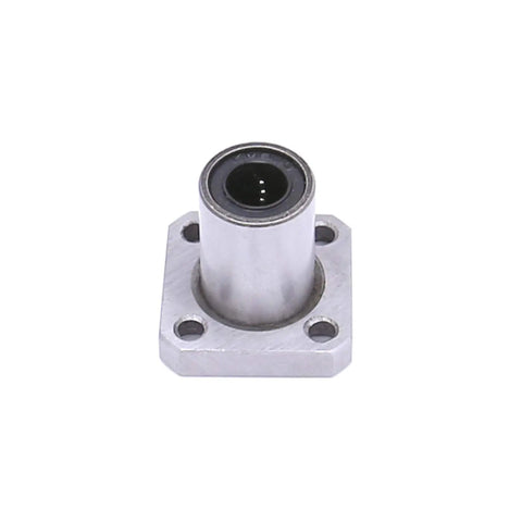 Square Flange Linear Bearing Kit LMK8UU 8x15x24mm 2-Pack for CNC and 3D Printer Projects, close-up view.