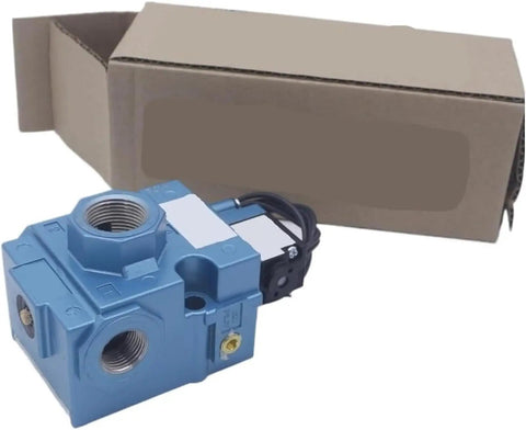 Industrial Grade Balanced Spool Pneumatic Valve 56C-16-111Jj Ba with connector and packaging for automation control.