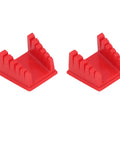 Red plastic wire holders from Super Secure Ycauty Soldering Station Clamp Set With Magnetic Holder And Firm Grip For Accurate Welds.