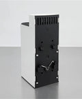 Solid Touch Safe Industrial Space Heater Designed To Keep Cabinets And Workbenches Comfy Without Overheating back view with mount hooks.