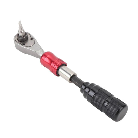 Quarter Inch Drive Ratchet Socket Set With 72 Teeth Aluminum Alloy Detachable Tool Kit includes PH1 socket