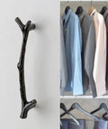 Twig Branch Cabinet Knobs 4 Pack Vintage Rustic Drawer Pulls For Farmhouse Cabin Lodge Kitchens Black Zinc Alloy 3.8 Inch Center