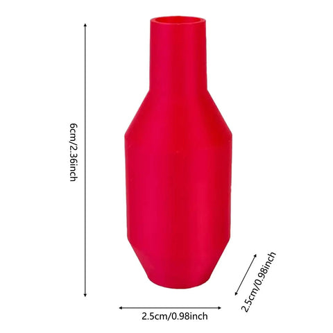 Hands-Off Manual Siphon Pump That Gets The Job Done Fast. 6cm red plastic body for efficient liquid transfer without suction.