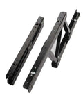 Folding Spring Hinge For Tables And Desks, Two Pack Heavy Duty Furniture Lift Mechanism, black metal construction components