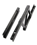Foldable Spring Table Hinge Kit For Heavy Duty Furniture Support Turns Any Table Into A Lifting Desk Or Cabinet Space Saving Lifting Rack Converter Standalone Desk Frame Upgrade 2pcs black metal hinges