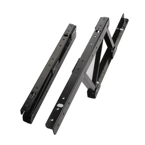 Foldable Spring Table Hinge Kit For Heavy Duty Furniture Support Turns Any Table Into A Lifting Desk Or Cabinet Space Saving Lifting Rack Converter Standalone Desk Frame Upgrade 2pcs black metal hinges