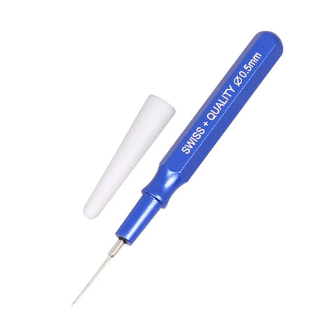 Pro Grade Watch Oil Pen Tool for Precision Lubrication Easy Needle Oiler Kit with blue handle and white cap