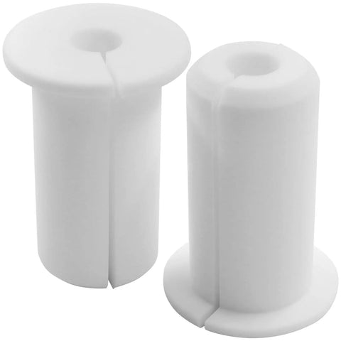 2 Pack Wall Grommets 3/4 Inch Silicone Cable Pass Through Bushings For Cable Routing Waterproof White Durable Grommets