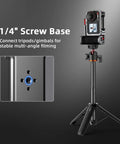 Grip Kit For DJI Action 5 Pro 4 3 With Cage, Handle Holder Bundle attached to tripod with 1/4" screw base for stability