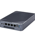 Compact Intel Core I5 1135G7 Mini PC With 16GB DDR4 Ram And 128GB M2 Ssd, rear view showing ports for network connection.